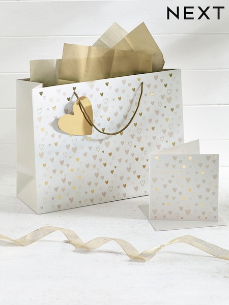 Natural Hearts Gift Bag and Card Set (353692) | €6