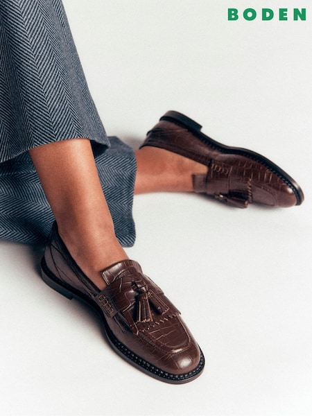 Marrón - Mocasines planos Nya Ghillie de Boden