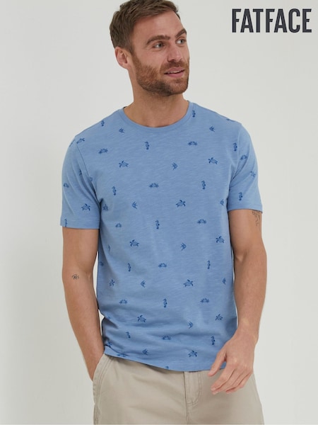 FatFace Blue Sealife Print T-Shirt (354158) | €17.50