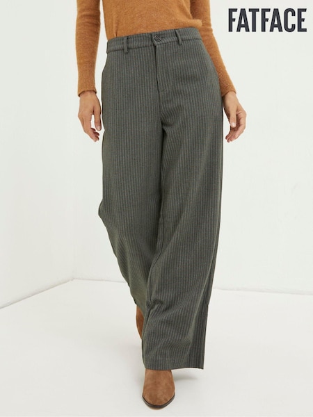 FatFace Grey Presley Mini Check Trousers (354442) | €37