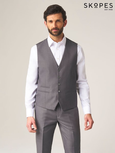 אפור - Skopes Madrid Regular Fit Suit Waistcoat (354596) | ‏226‏₪