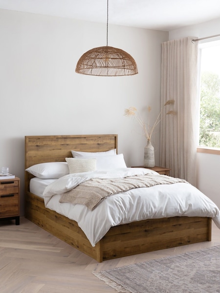 Oak Effect Bronx Wooden Ottoman Storage Bed Frame (354664) | €950 - €1,075