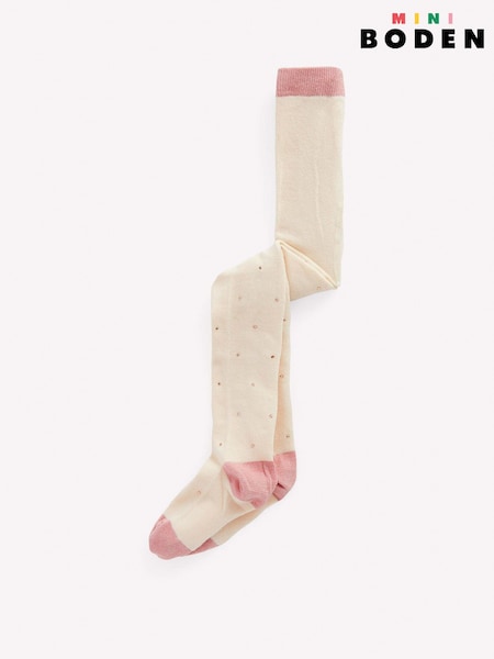 Cream - Boden Twinkle Tights
