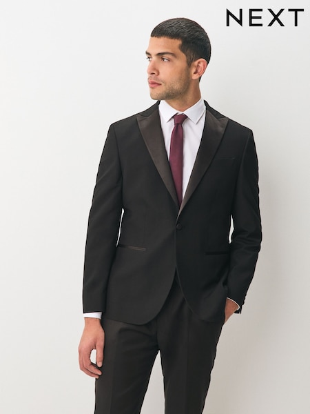 Black Regular Fit Tuxedo Suit Jacket (355592) | €69 - €72