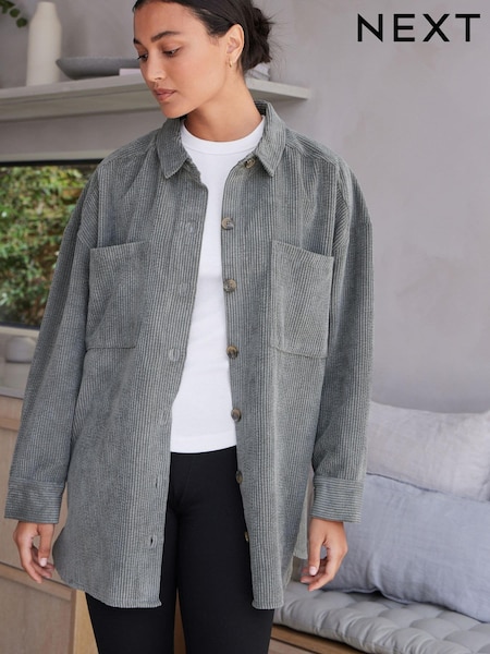 Green Corduroy Lightweight Shacket (355753) | €14.50