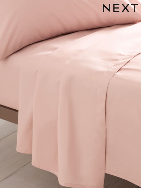 Pink Blush Cotton Rich Flat Sheet (356028) | €16 - €29