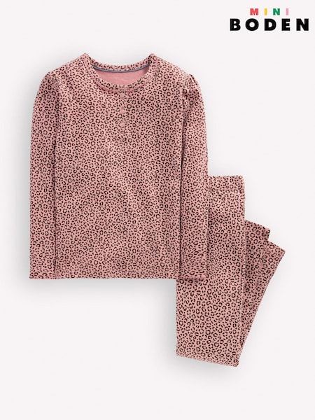 Pink - Boden Snug Henley Pyjamas