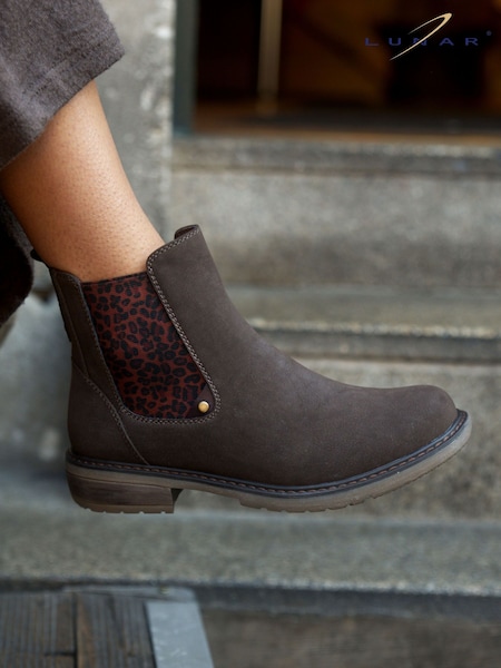 Brown - Lunar Ankle Boots