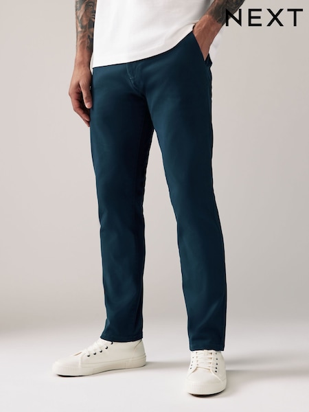 KÉk Dark - Testhezálló  - Stretch Chinos Trousers (356415) | 12 490 Ft