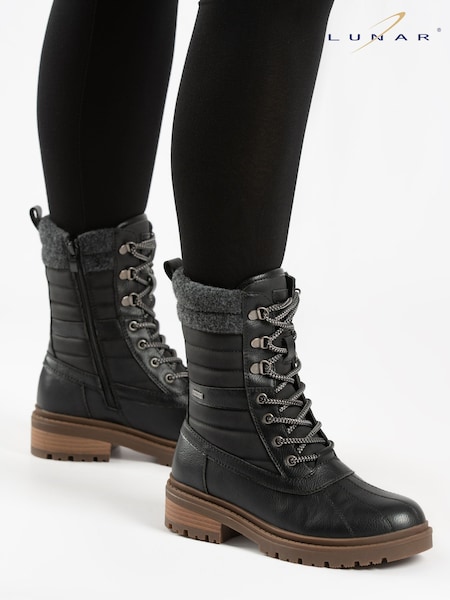 Black - Lunar Marla Ice Grip Waterproof Mid Boots