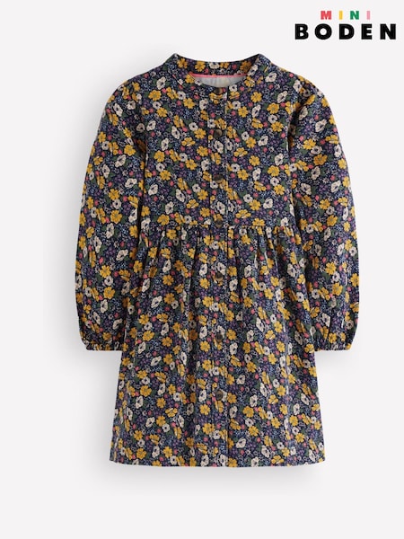 Жасыл - Boden гүлді Betsy тоқылған үлпілдек жеңді көйлек