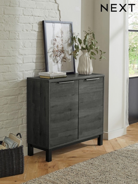 Black Bronx Oak Effect Slim Small Sideboard (356763) | €215
