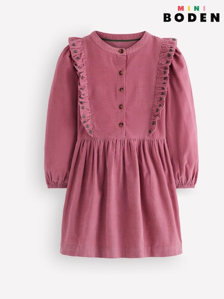 Rosa - Vestido camisero Winnie con volantes decorativos de Boden