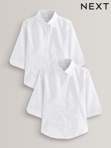 Blanco - 2 Pack Three Quarter Sleeve School Blouses (3-17yrs) (356871) | 14 € - 24 €