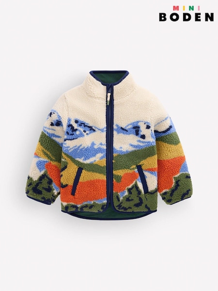 Green - Boden Cosy Borg Jacket