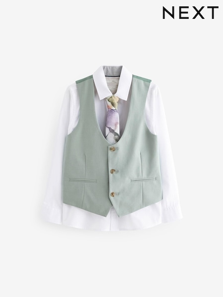 Mint Green Waistcoat Set (12mths-16yrs) (356978) | 74 QAR - 96 QAR
