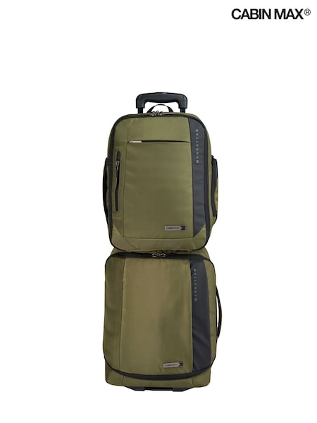 Green - Cabin Max Manhattan Pro Luggages Set
