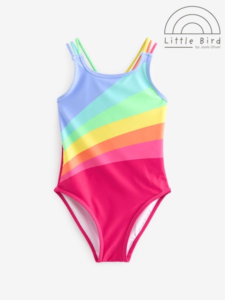 Multi Pastel - Costum de baie cu model curcubeu Little Bird de Jools Oliver (357476) | 83 LEI - 108 LEI