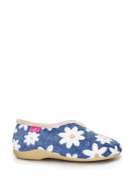 Blue Lunar Ladies Flower Pattern Slippers (357770) | €37