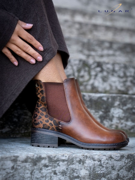 Brown - Lunar Simone Ankle Boots