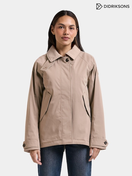 beige - Veste imperméable Didriksons Lynn femme