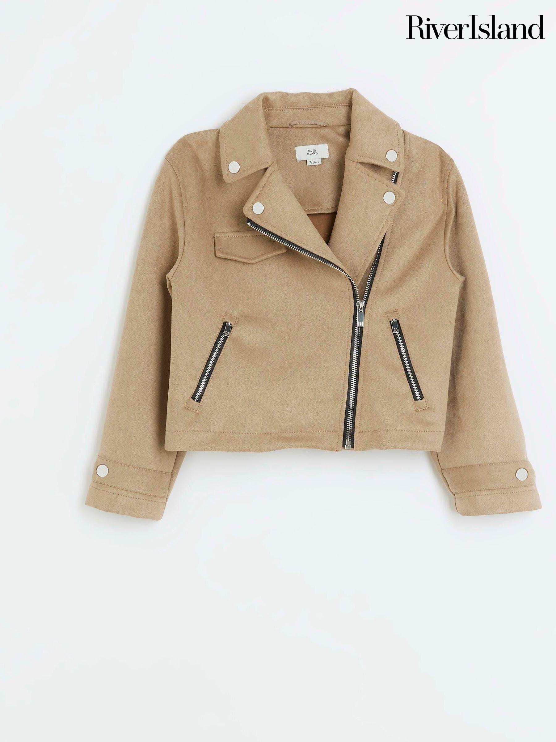 Suede jacket river island on sale