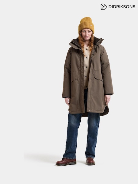 Brown - Didriksons Lilian Waterproof Coat