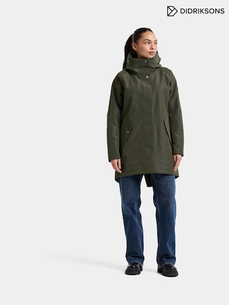 Green - Didriksons Alana Waterproof Coat