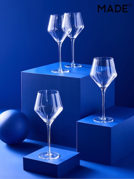 MADE.COM Velma Crystal Tapered Wine Glasses (360665) | ‏175 د.إ.‏