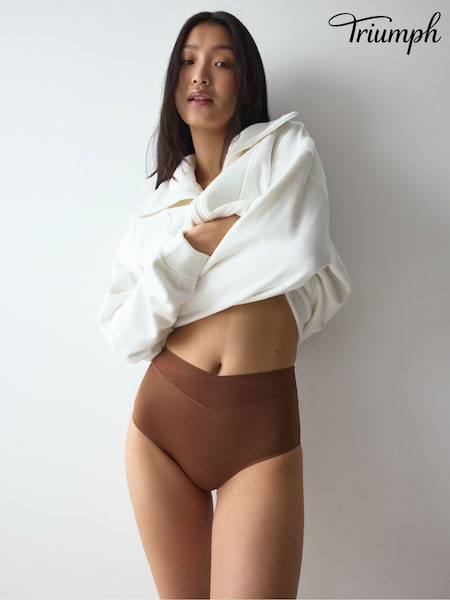 Brown - Triumph True Shape Sensation Maxi Knickers