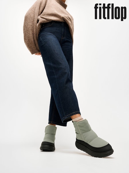 Grey - Fitflop Iq-comff W/resistant Nylon Boots