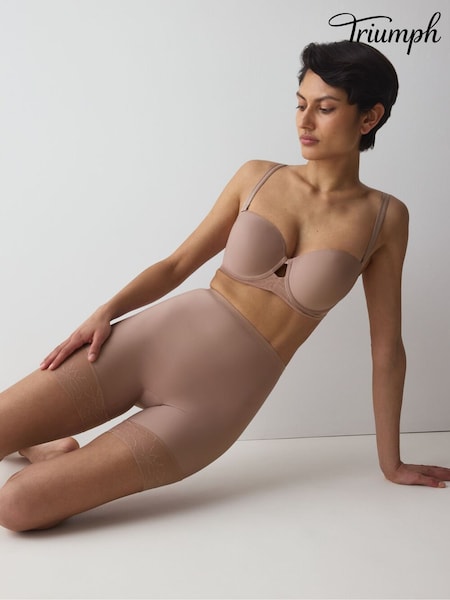 Brown - Triumph Comfort Contour Mid-thigh Panty