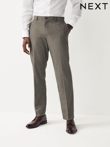 Neutrale Farbe - Reguläre Passform - Textured Smart Trousers (361185) | 42 €