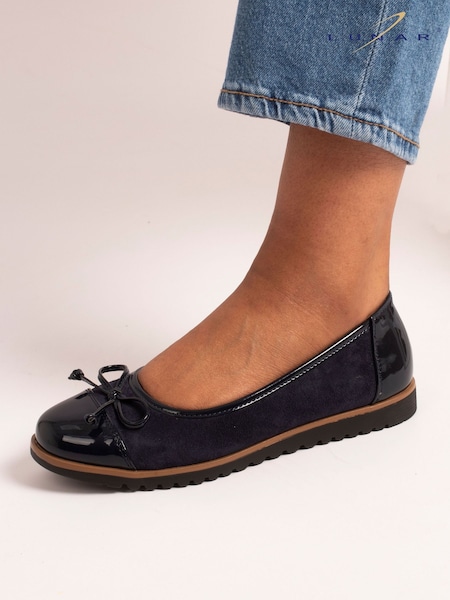 Blue - Lunar Lydia Patent Shoes
