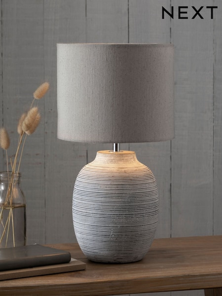 Grey Fairford Small Table Lamp (361382) | €46