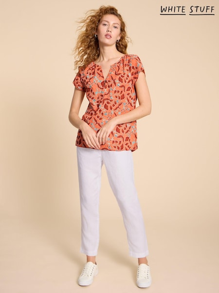 White Stuff Pink Keri Organic Cotton Top (361539) | €24