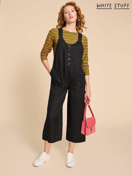 Negro - White Stuff Viola 100% Linen Dungaree (361558) | 113 €