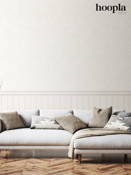 Hoopla Walls Tongue And Groove Fern Wallpaper