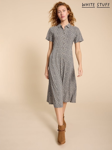 White Stuff Black Rua Jersey Shirt Dress (362048) | €42