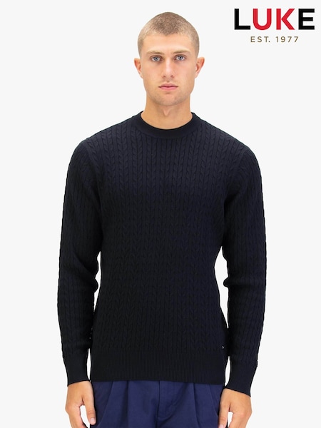 Чорний - Regular Luke 1977 The Hamptons Knitted Jumper