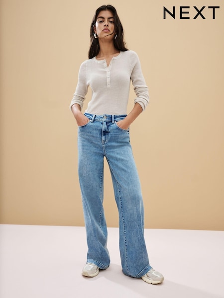 Normaal blauw - Wide Leg Jeans (362355) | € 52