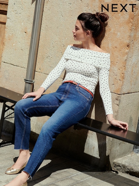 Dark Blue Slim Straight Jeans (362394) | €21