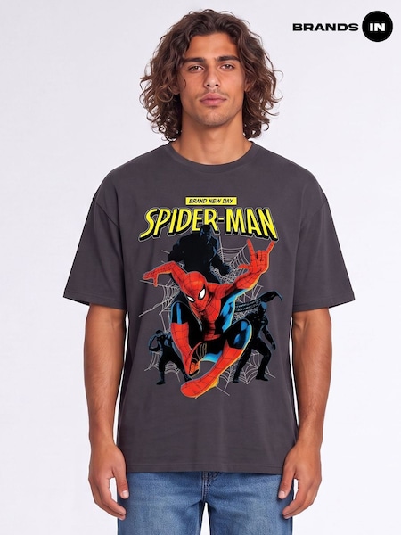 Grey - Regular Brands In Marvel Spider Man Brand New Day Jump T-shirt