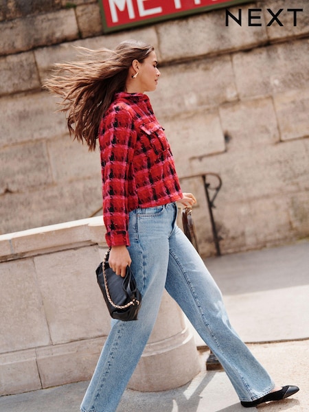 Mid Blue Rigid Wide Leg 100% Cotton Jeans (362586) | €9