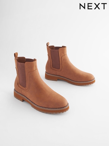 Tan Brown Regular/Wide Fit Forever Comfort® Chelsea Ankle Boots (362757) | €10