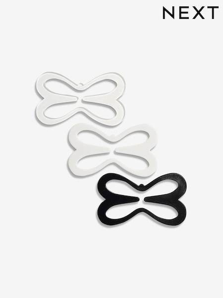أسود/أبيض/شفاف - Racer Back Clips Three Pack (363270) | ‏2 ر.ع.‏
