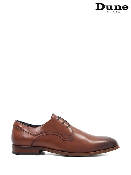 Tan Brown - Regular Dune London Stenton Lace Up Shoes