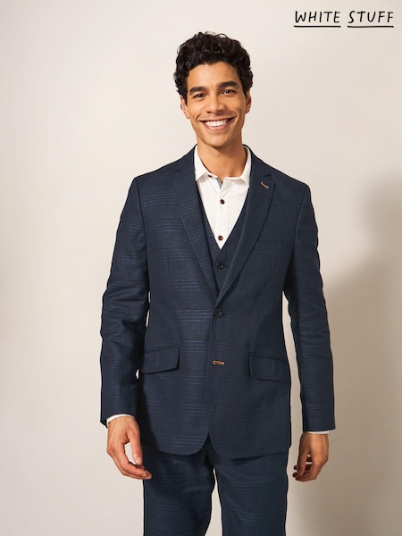 White Stuff Blue Harrison Check Blazer (364232) | €66