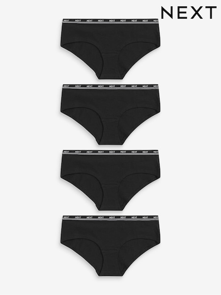 Черный - Logo Knickers 4 Pack (364507) | €17