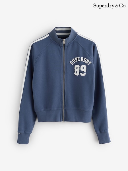Синій - Superdry Спортивна аплікація Трек-топ